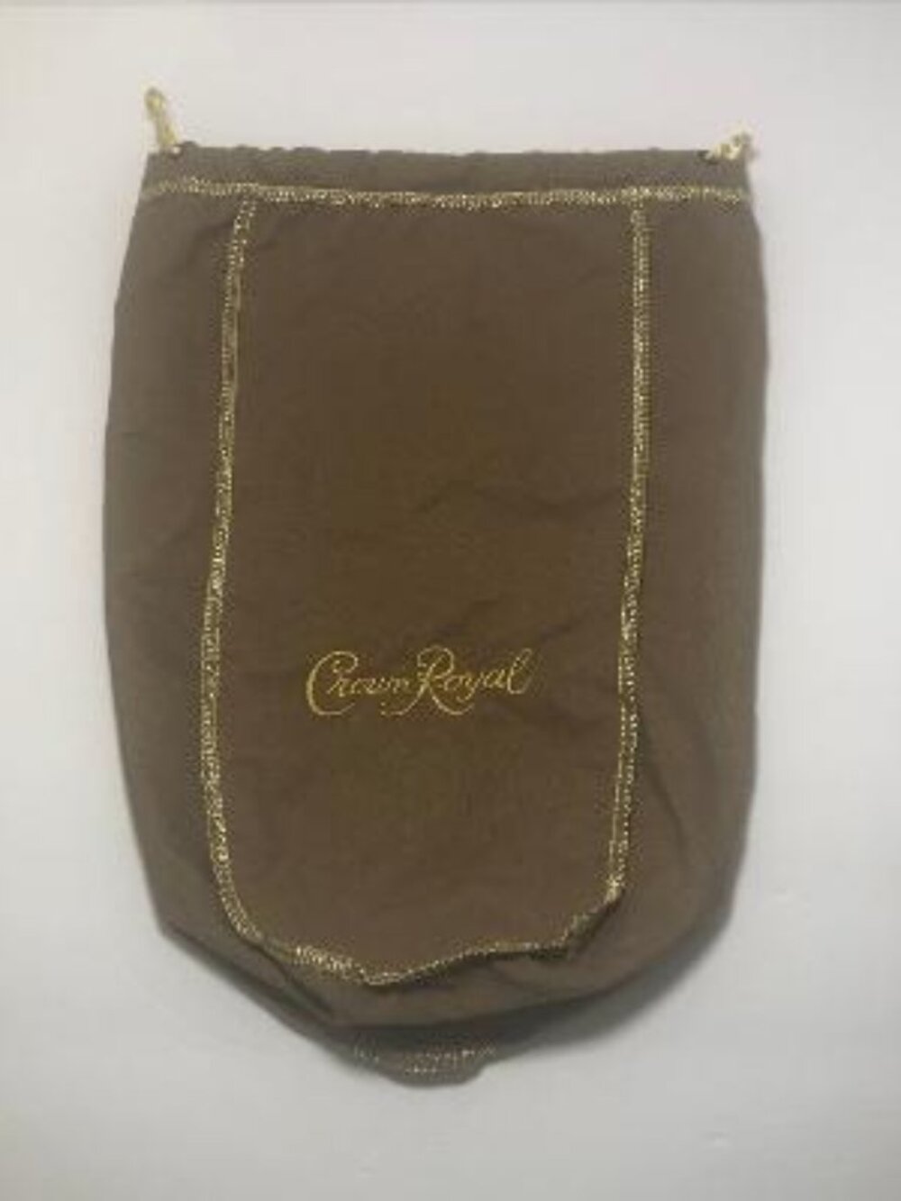 Crown Royal Vanilla Brown (Olive) 13" Drawstring Bag 1.75L